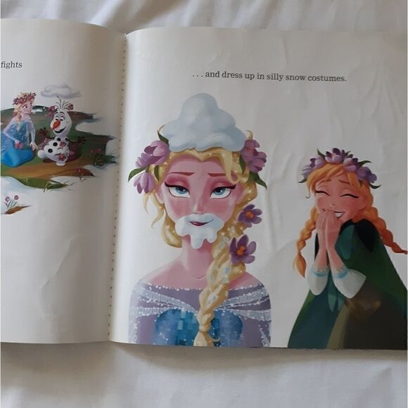 Disney Frozen Sparkle Magic Book And Poster Childrens Paperback Depken 2015 - Picture 3 of 9